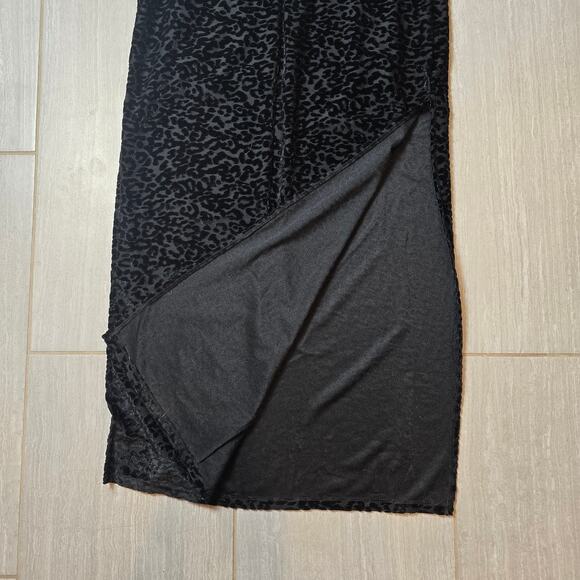 NWT Popular Basics Black Leopard Textured Bodycon Dress XL - Picture 7 of 9